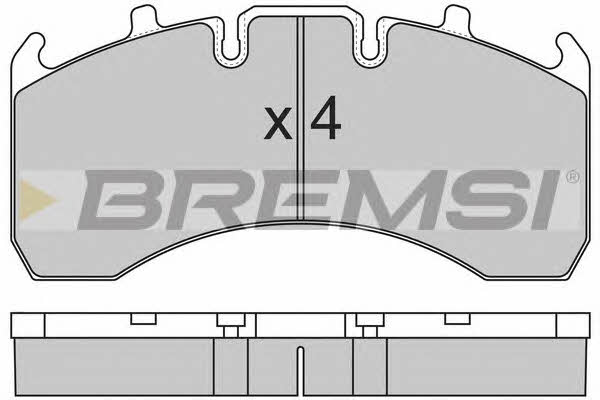 Bremsi BP7323 Гальмівні колодки, комплект BP7323: Купити в Україні - Добра ціна на EXIST.UA!