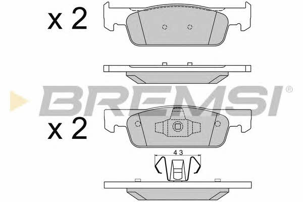 Bremsi BP3512 Гальмівні колодки, комплект BP3512: Купити в Україні - Добра ціна на EXIST.UA!