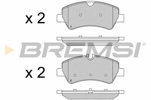Bremsi BP3526 Гальмівні колодки, комплект BP3526: Купити в Україні - Добра ціна на EXIST.UA!
