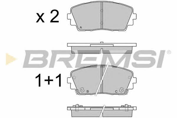Bremsi BP3532 Гальмівні колодки, комплект BP3532: Купити в Україні - Добра ціна на EXIST.UA!