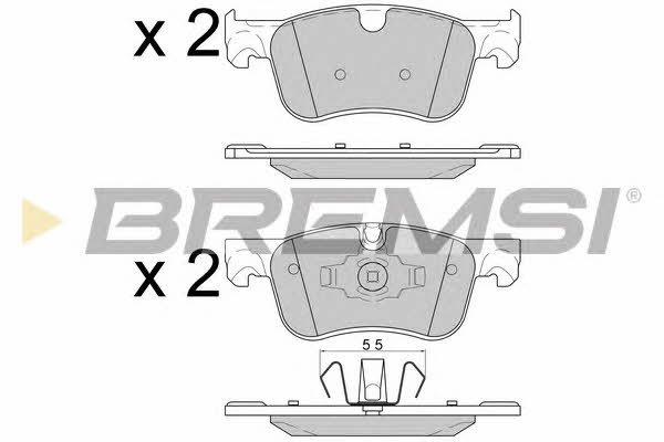 Bremsi BP3597 Гальмівні колодки, комплект BP3597: Купити в Україні - Добра ціна на EXIST.UA!