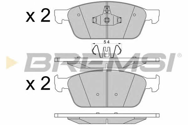 Bremsi BP3546 Гальмівні колодки, комплект BP3546: Купити в Україні - Добра ціна на EXIST.UA!