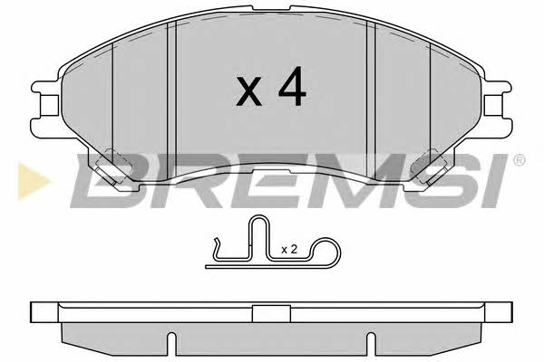 BP3603 Bremsi Тормозные колодки дисковые, комплект