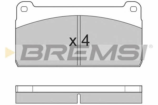 Bremsi BP7237 Гальмівні колодки, комплект BP7237: Купити в Україні - Добра ціна на EXIST.UA!