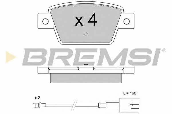 BP3511 Bremsi Тормозные колодки дисковые, комплект