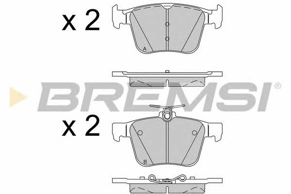 BP3517 Bremsi Тормозные колодки дисковые, комплект