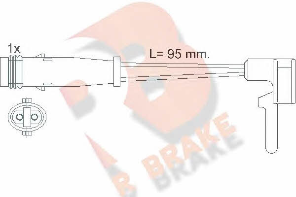 R Brake 610323RB Датчик зносу гальмівних колодок 610323RB: Купити в Україні - Добра ціна на EXIST.UA!