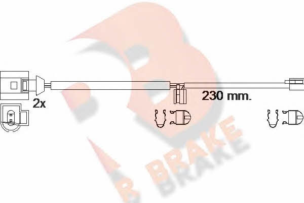 R Brake 610611RB Датчик зносу гальмівних колодок 610611RB: Купити в Україні - Добра ціна на EXIST.UA!