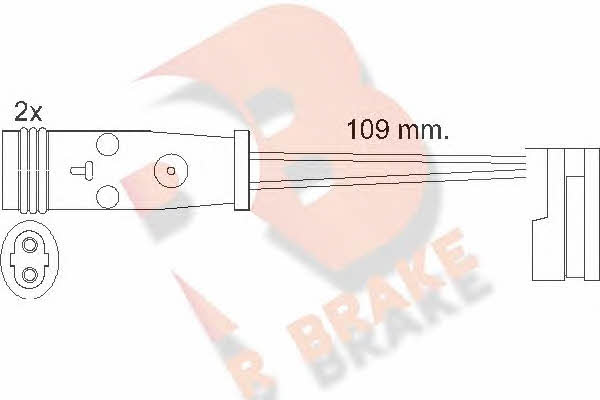 R Brake 610483RB Датчик зносу гальмівних колодок 610483RB: Купити в Україні - Добра ціна на EXIST.UA!