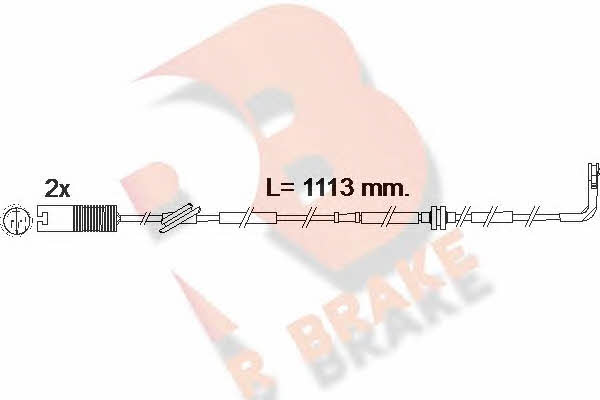 R Brake 610299RB Датчик зносу гальмівних колодок 610299RB: Купити в Україні - Добра ціна на EXIST.UA!