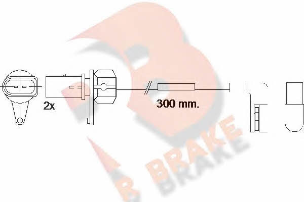 R Brake 610507RB Датчик зносу гальмівних колодок 610507RB: Купити в Україні - Добра ціна на EXIST.UA!