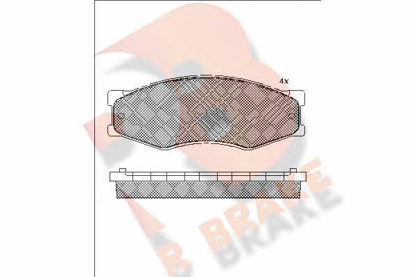 R Brake RB0526-087 Гальмівні колодки, комплект RB0526087: Купити в Україні - Добра ціна на EXIST.UA!