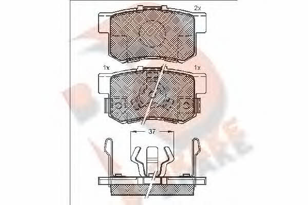 R Brake RB1718 Гальмівні колодки, комплект RB1718: Купити в Україні - Добра ціна на EXIST.UA!