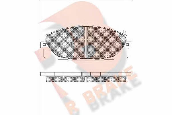 R Brake RB1931 Гальмівні колодки, комплект RB1931: Купити в Україні - Добра ціна на EXIST.UA!