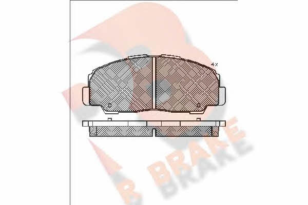 R Brake RB1022 Гальмівні колодки, комплект RB1022: Купити в Україні - Добра ціна на EXIST.UA!