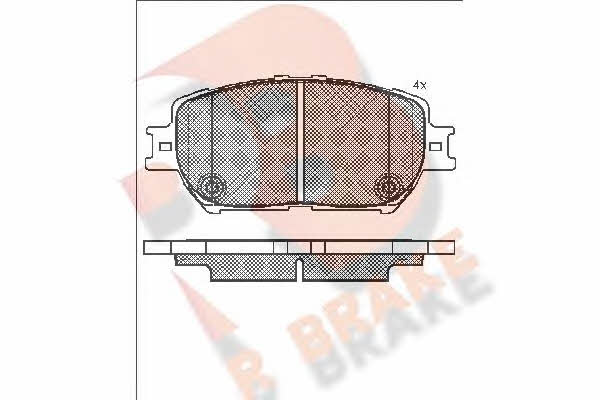 R Brake RB1689 Гальмівні колодки, комплект RB1689: Купити в Україні - Добра ціна на EXIST.UA!