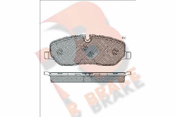 R Brake RB1660 Гальмівні колодки, комплект RB1660: Купити в Україні - Добра ціна на EXIST.UA!