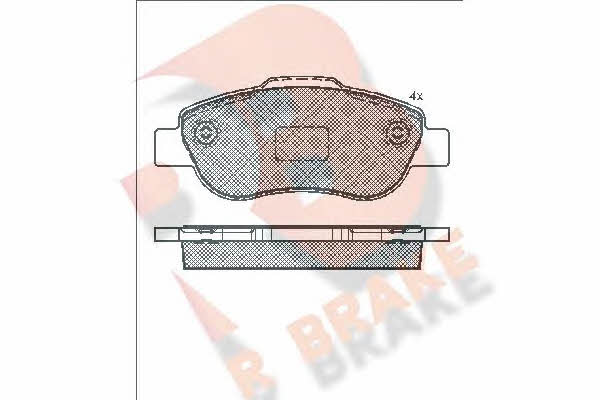 R Brake RB1659 Гальмівні колодки, комплект RB1659: Купити в Україні - Добра ціна на EXIST.UA!