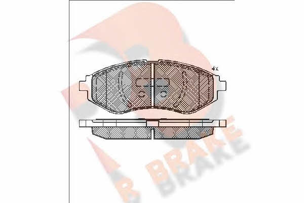 R Brake RB1566 Гальмівні колодки, комплект RB1566: Купити в Україні - Добра ціна на EXIST.UA!
