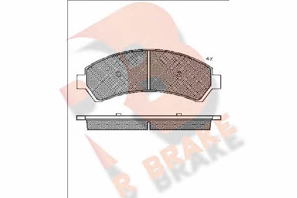 R Brake RB1410 Гальмівні колодки, комплект RB1410: Купити в Україні - Добра ціна на EXIST.UA!
