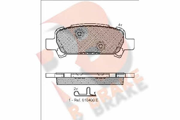R Brake RB1736 Гальмівні колодки, комплект RB1736: Купити в Україні - Добра ціна на EXIST.UA!