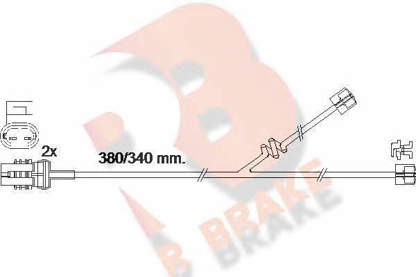 R Brake 610356RB Датчик зносу гальмівних колодок 610356RB: Купити в Україні - Добра ціна на EXIST.UA!