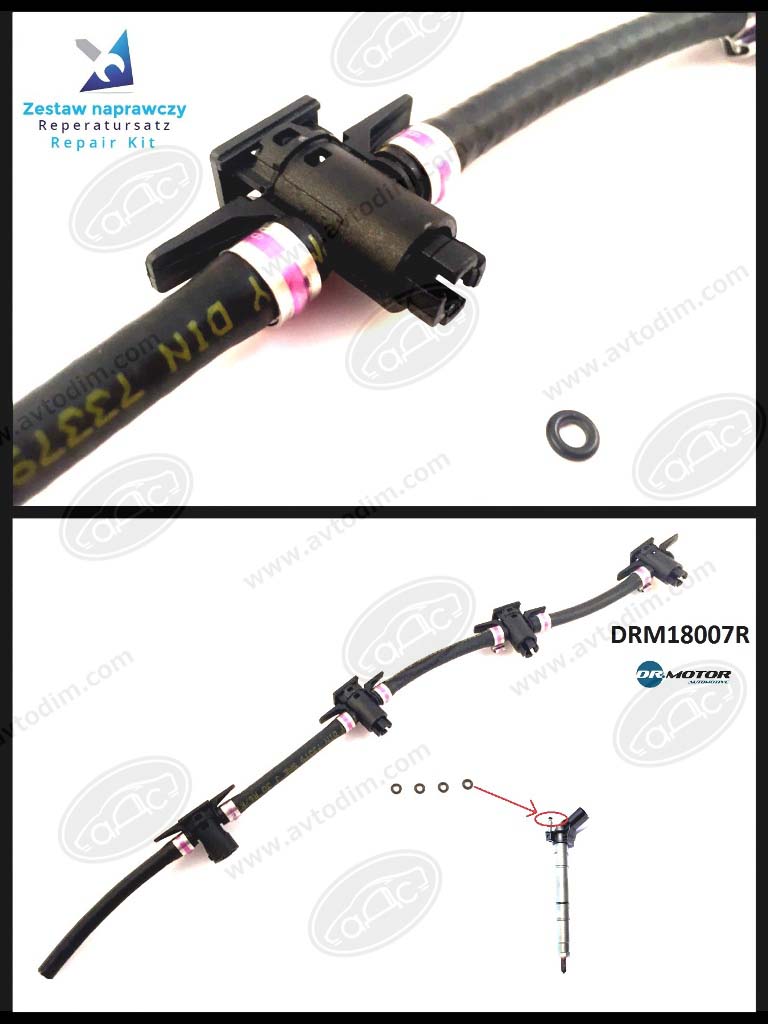 Dr.Motor DRM18007R Шланг паливний DRM18007R: Приваблива ціна - Купити в Україні на EXIST.UA! DRM18007R Dr.Motor Шланг паливний