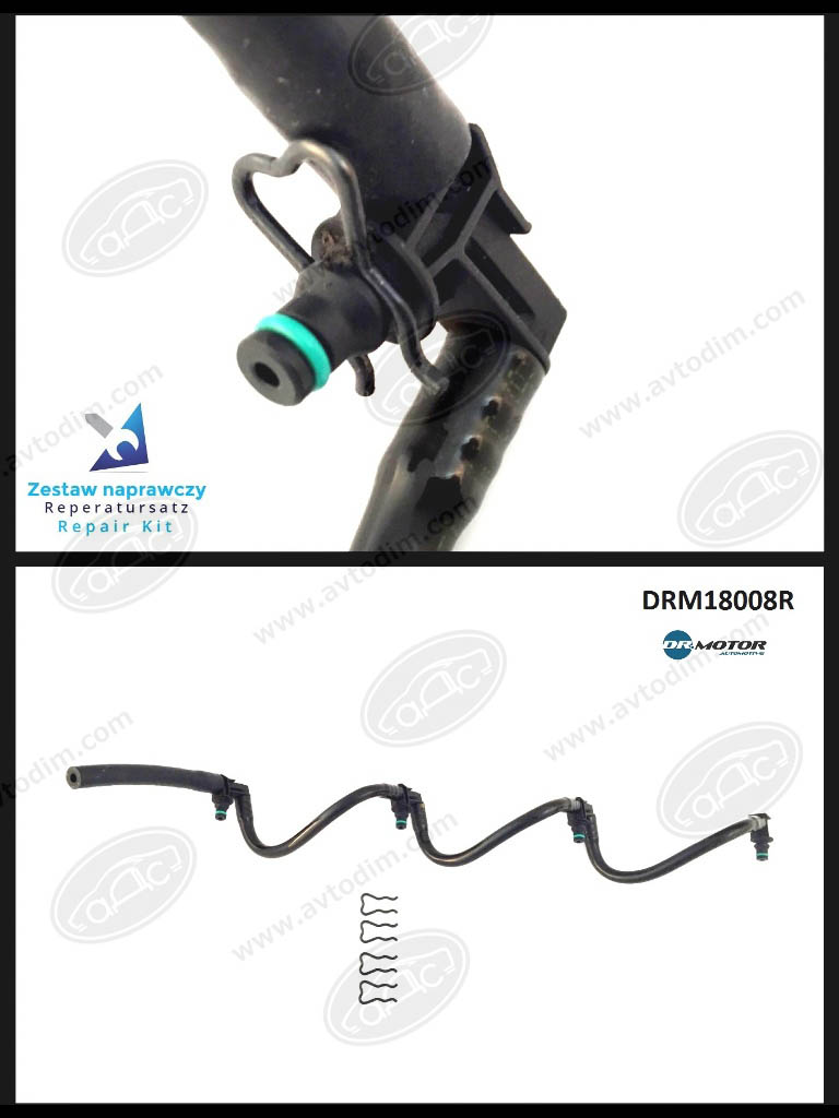 Dr.Motor DRM18008R Шланг паливної системи DRM18008R: Приваблива ціна - Купити в Україні на EXIST.UA! DRM18008R Dr.Motor Шланг паливної системи