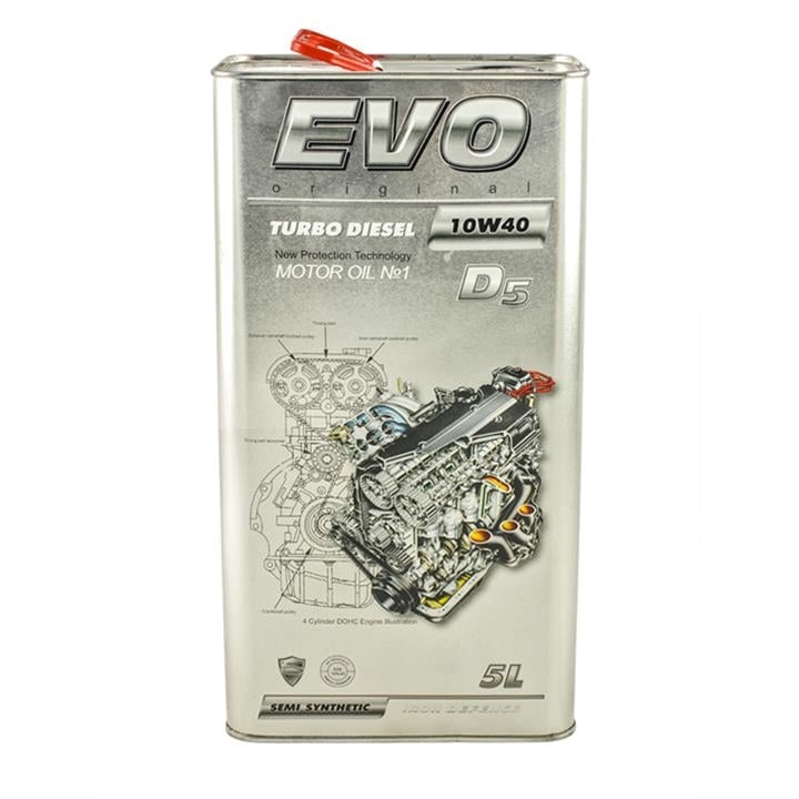 EVO 4291586220326 Моторна олива EVO D5 Turbo Diesel 10W-40, 5л 4291586220326: Купити в Україні - Добра ціна на EXIST.UA!