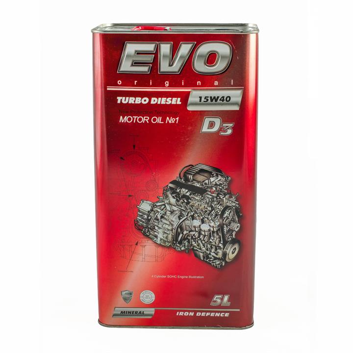 EVO 4291586220524 Моторна олива EVO D3 15W40, 5л 4291586220524: Купити в Україні - Добра ціна на EXIST.UA!